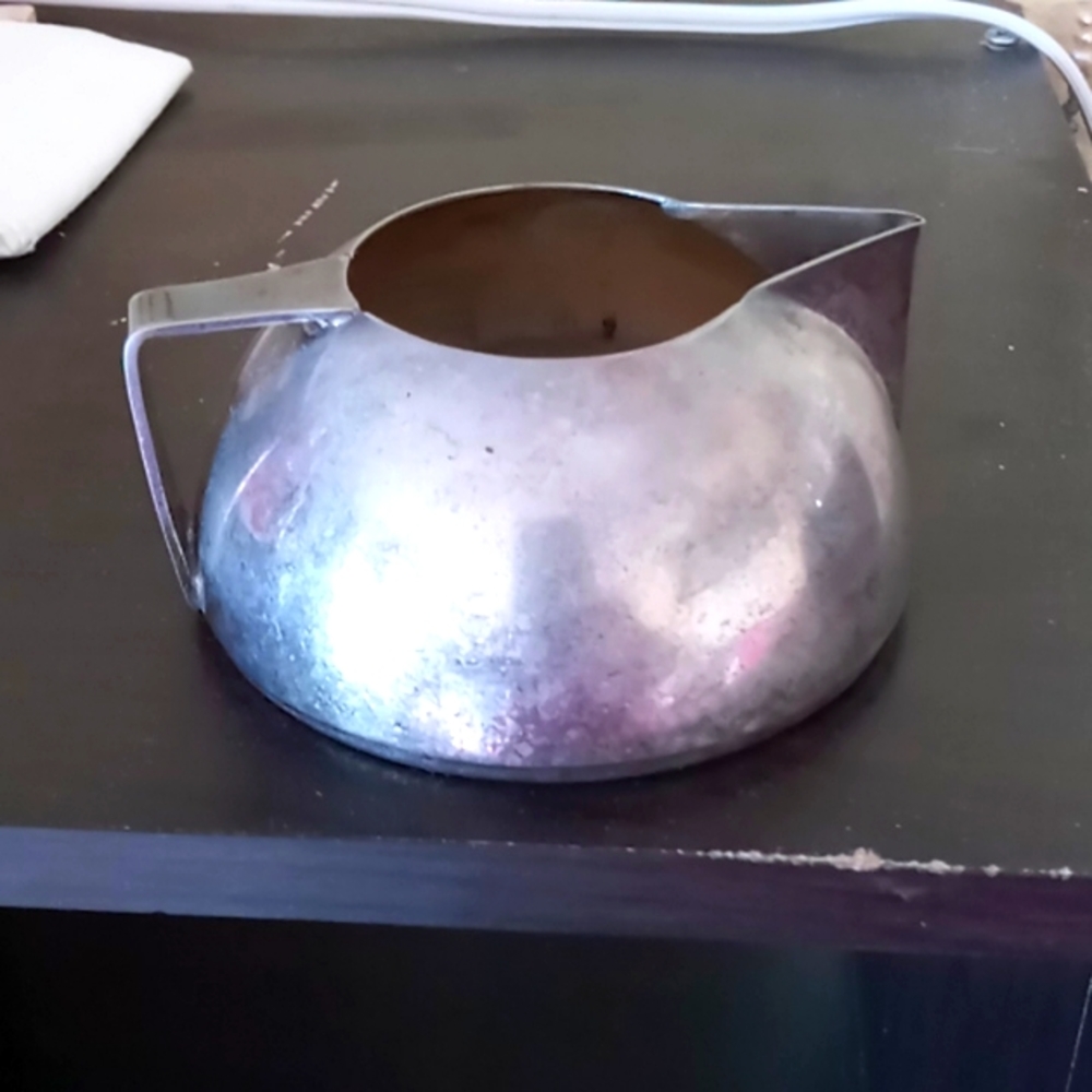 Silver plate Napier creamer.